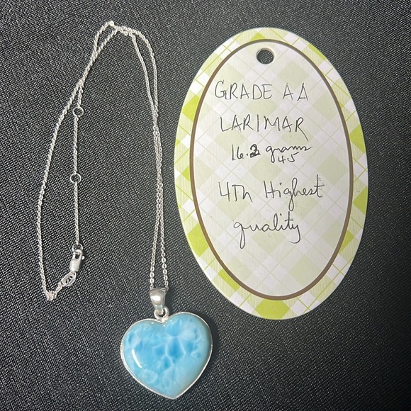 Larimar a Dominican Republic Precious Stone Necklace (authentic) - Picture 11 of 12